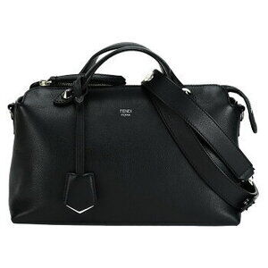 Fendi By the Way handbag Boston bag shoulder black leather